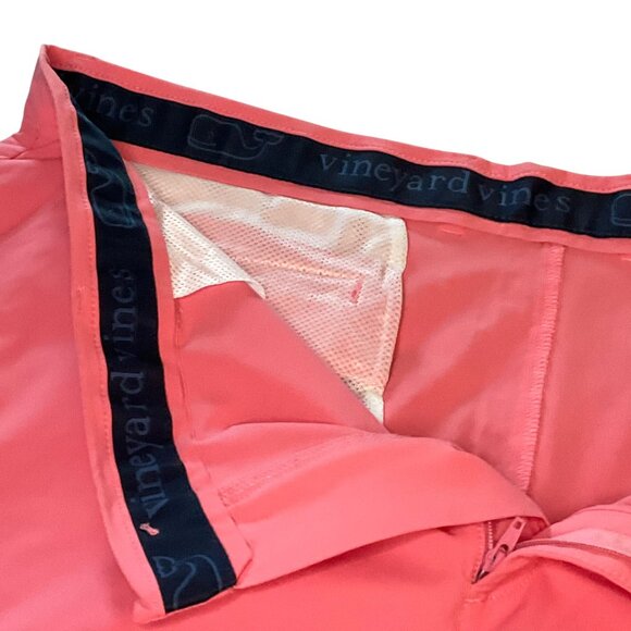 Vineyard Vines Mens Performance Shorts Salmon Pink Size 40 resort casual party - Picture 5 of 7